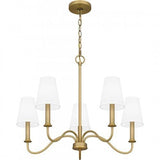 Quoizel BTY5026AB Beatty Chandelier 5 lights aged brass Chandelier