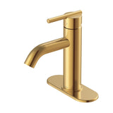 Gerber D225458BS Parma Single Handle Bathroom Faucet With Metal Touch Down Drain ...