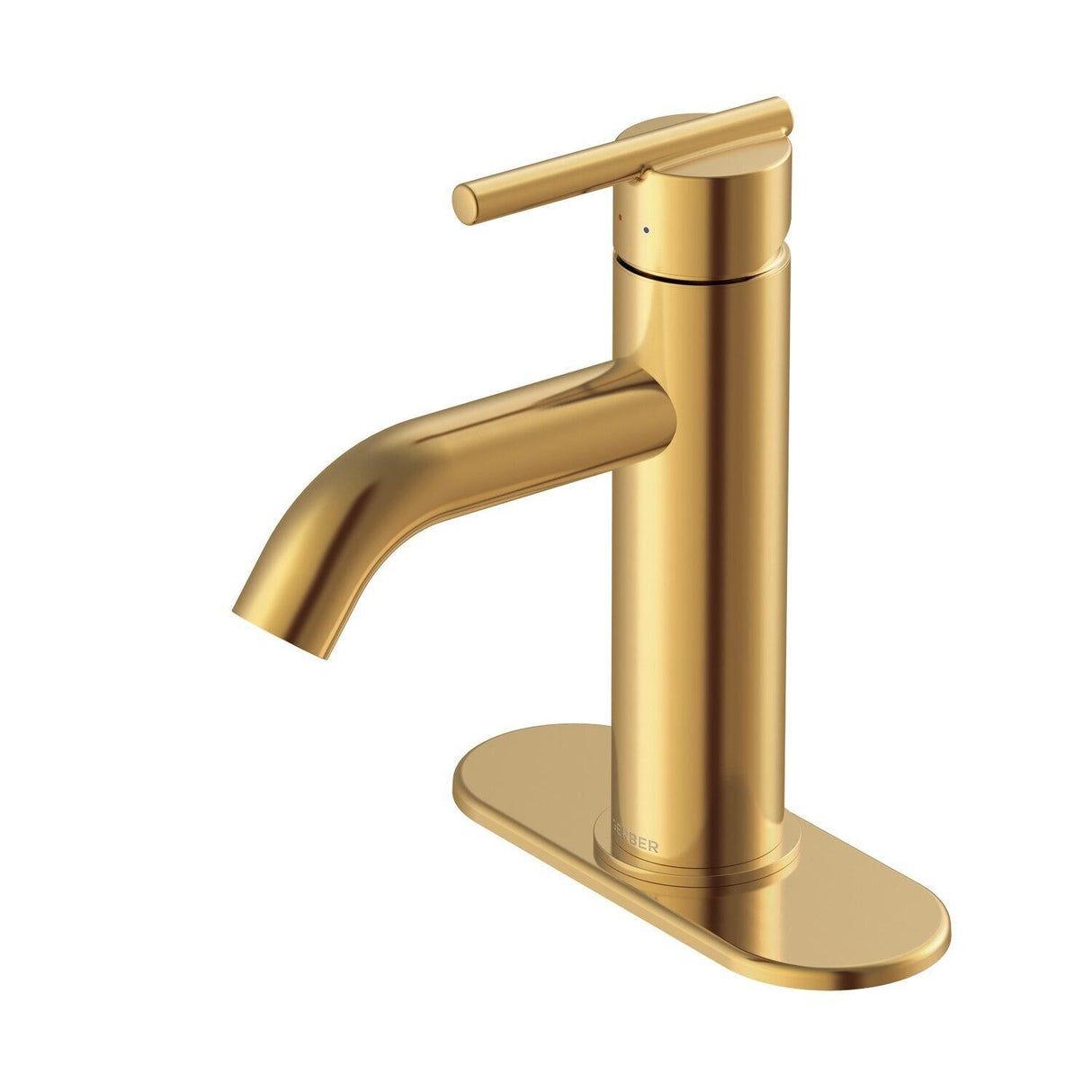 Gerber D225458BN Parma Single Handle Bathroom Faucet With Metal Touch Down Drain ...