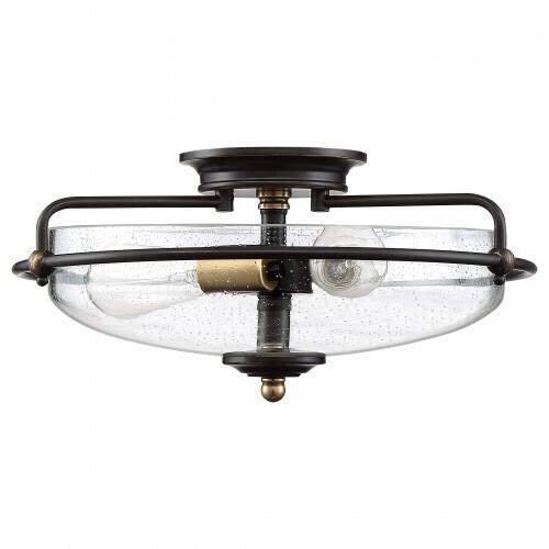 Quoizel GFC1617PN Griffin Flush mount 17"d palladian bronze Flush Mount
