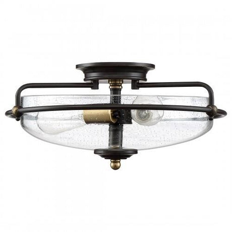 Quoizel GFC1617PN Griffin Flush mount 17"d palladian bronze Flush Mount