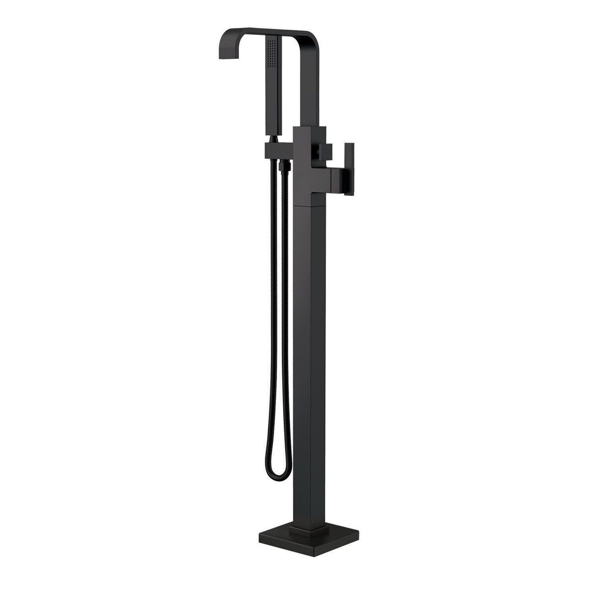 Gerber D300544BBT Brushed Bronze Square Floor Mount Tub Filler Trim Kit With Handshower