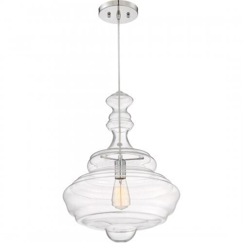 Quoizel QF2046C Morocco Pendant plsh chrm 16"d Pendant