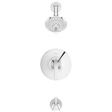 Weller 1-Handle Tub & Shower Trim in Polished Chrome