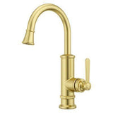 Port Haven 1-Handle Bar/Prep Kitchen Faucet in Brushed Gold