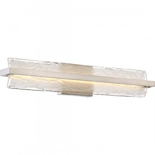 Quoizel PCGL8530BN Glacial Bath fixture led  brushed nickel Bath Light
