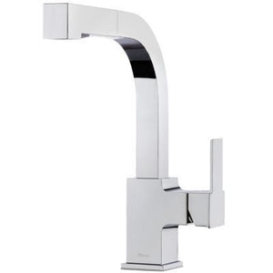 Pfister Polished Chrome Arkitek 1-handle, Pull-out Kitchen Faucet LG534-LPMC