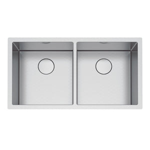 FRANKE PS2X120-16-16 Professional 2.0 35.5-in.. x 19.5-in. 16 Gauge Stainless Steel Undermount Double Bowl Kitchen Sink - PS2X120-16-16 In Diamond