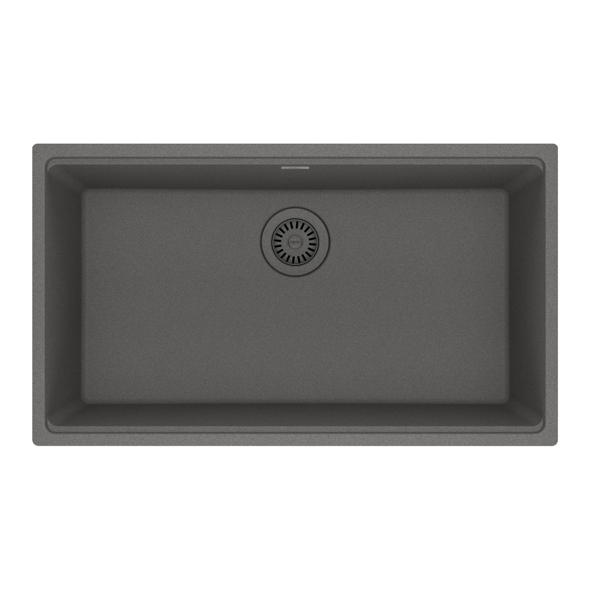 FRANKE MAG11029-SHG Maris Undermount 31-in x 17.81-in Granite Single Bowl Kitchen Sink in Stone Grey In Stone Grey