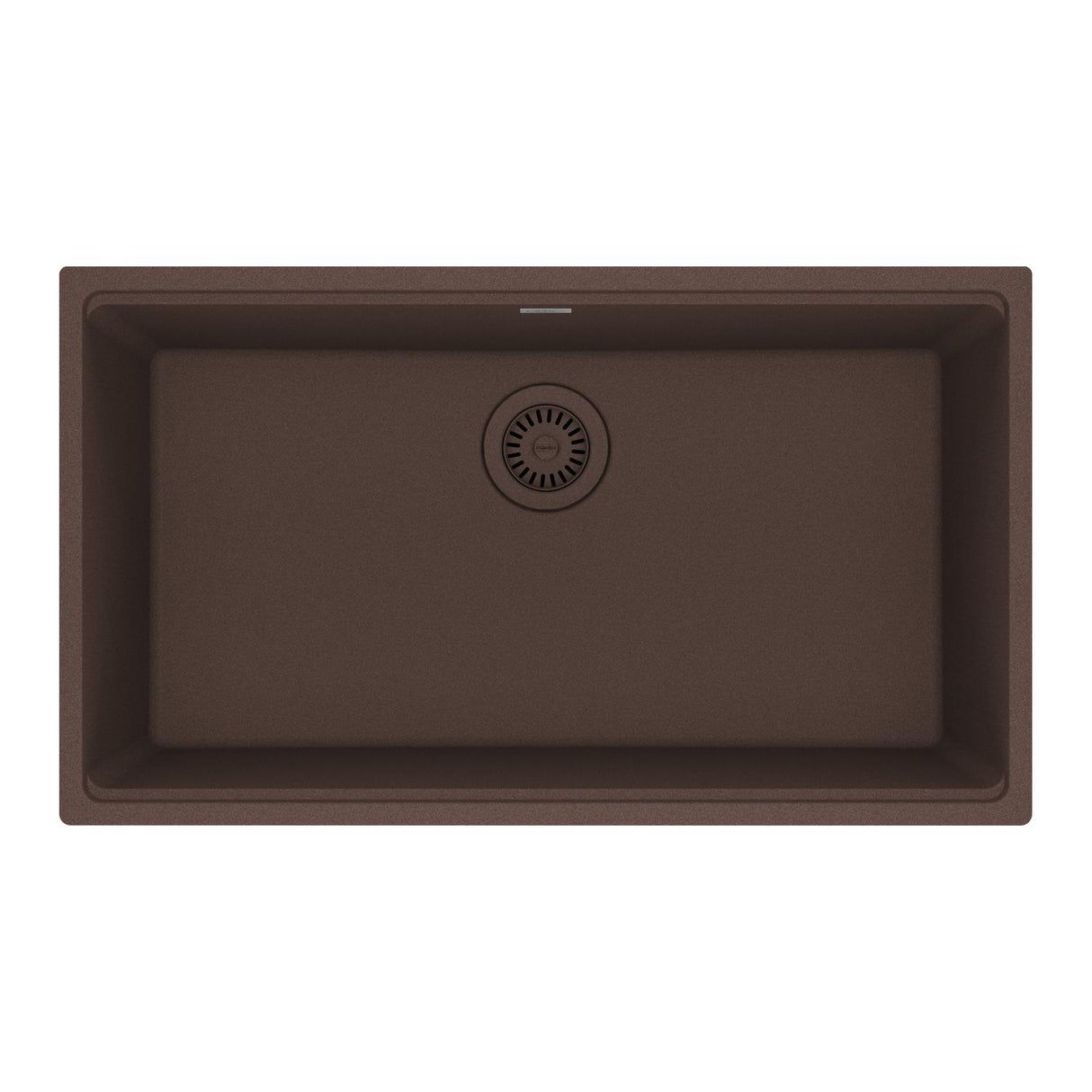 FRANKE MAG11029-MOC Maris Undermount 31-in x 17.81-in Granite Single Bowl Kitchen Sink in Mocha In Mocha