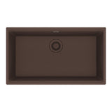 FRANKE MAG11029-MOC Maris Undermount 31-in x 17.81-in Granite Single Bowl Kitchen Sink in Mocha In Mocha