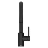 Stellen1-Handle Pull-Down Bar/Prep Kitchen Faucet in Matte Black