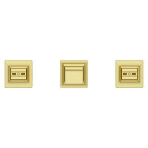 Brushed Gold 2-handle 8" Widespread Wall Mount Bathroom Faucet WITH... LG49-VRV3BG