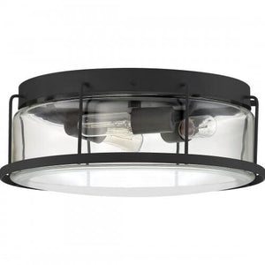 Quoizel LUD1613EK Ludlow Flush mount 3 light earth black Flush Mount