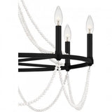 Quoizel BGA5030MBK Brigitta Chandelier 8 lights matte black Chandelier