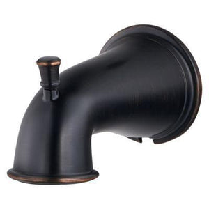 Quick Connect Tub Spout with Diverter in Tuscan Bronze