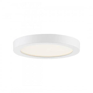 Quoizel OST1708W Outskirts Flush mount 7.5"d white Flush Mount