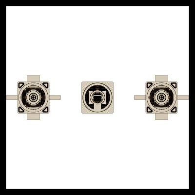 Polished Nickel 2-handle 8" Widespread Wall Mount Bathroom Faucet W... LG49-VRV3D