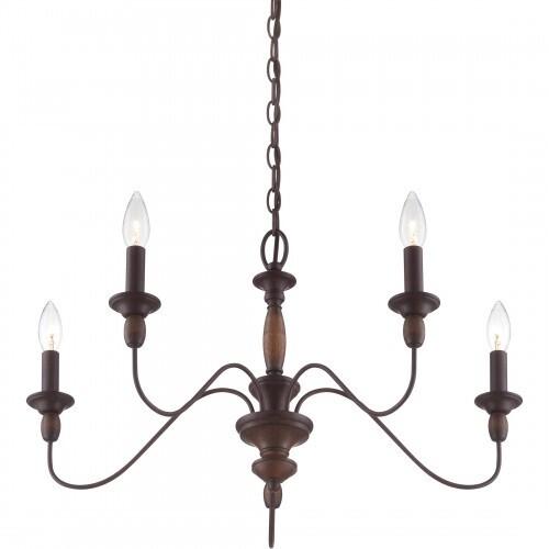 Quoizel HK5005TC Holbrook Chandelier tuscan brown 5lts Chandelier