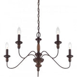 Quoizel HK5005TC Holbrook Chandelier tuscan brown 5lts Chandelier