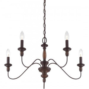 Quoizel HK5005TC Holbrook Chandelier tuscan brown 5lts Chandelier