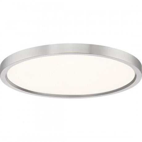 Quoizel OST1715BN Outskirts Flush mount 15"d brushed nickel Flush Mount