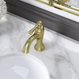 Tisbury Single Handle Lavatory Faucet in Brushed Gold