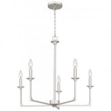 Quoizel PRC5026BN Prescott Chandelier 5 lights brushed nickel Chandelier