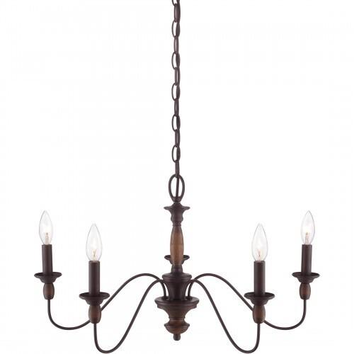 Quoizel HK5005TC Holbrook Chandelier tuscan brown 5lts Chandelier