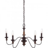 Quoizel HK5005TC Holbrook Chandelier tuscan brown 5lts Chandelier