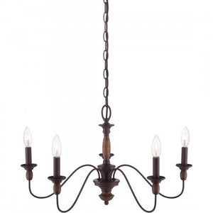 Quoizel HK5005TC Holbrook Chandelier tuscan brown 5lts Chandelier