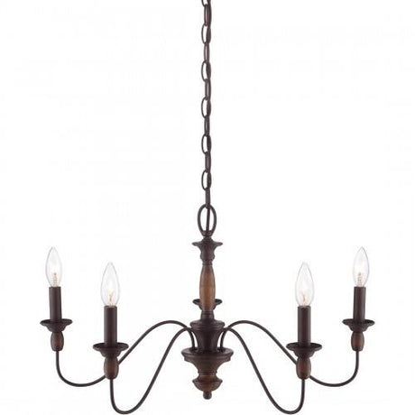 Quoizel HK5005TC Holbrook Chandelier tuscan brown 5lts Chandelier