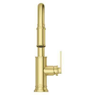 Pfister Brushed Gold 1-handle Pull-down Kitchen Faucet