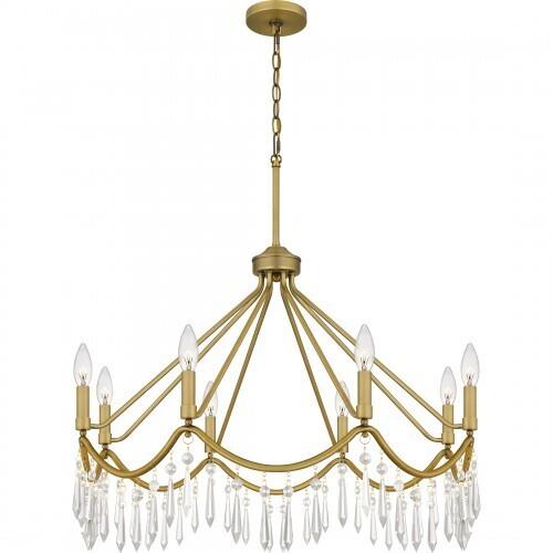 Quoizel AID5030AB Airedale Chandelier 8 lights aged brass Chandelier