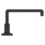 Verve 2-Handle 8 in. - 15 in. Widespread Bathroom Faucet without Handles with Ribbon Spout in Matte Black