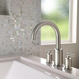Contempra 2-Handle Roman Tub Trim Handles in Brushed Nickel