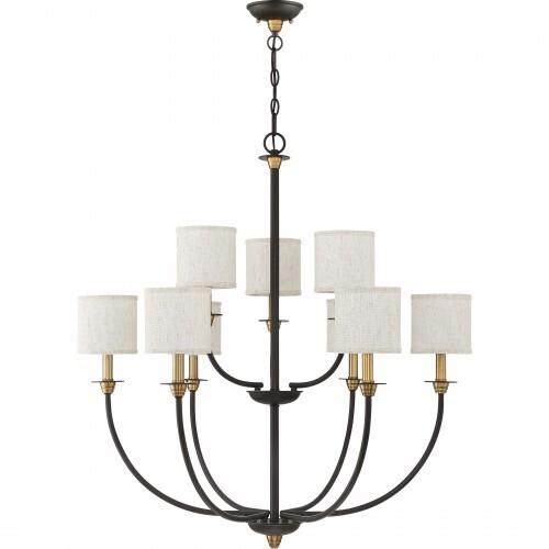 Quoizel ADY5009OZ Audley Chandelier 9 light old bronze Chandelier