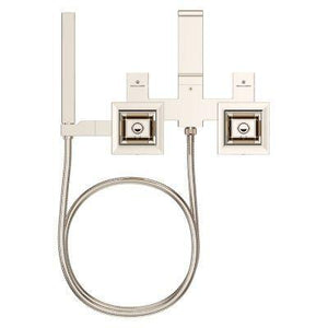 Pfister Polished Nickel Wall Mount Tub Filler Without Handles LG6-3VRVD