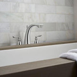 Avalon 2-Handle Roman Tub Trim in Polished Chrome