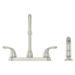 Pfister Brushed Nickel Pfirst Series 2-handle Kitchen Faucet G136-500S
