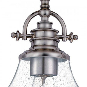 Quoizel GRTS1714BN Grant Semiflush mount 1 light brushed nickel Semi-Flush Mount