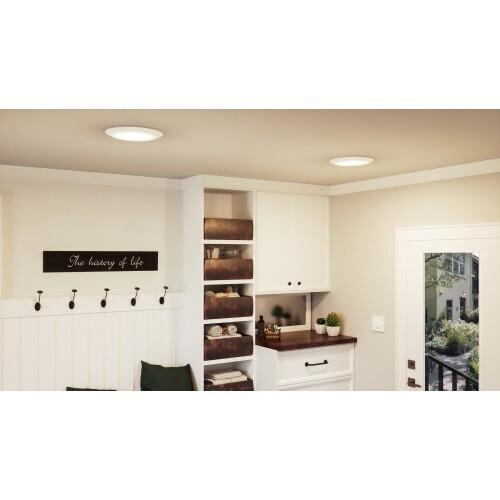 Quoizel VRG1612W Verge Flush mount 12"d white Flush Mount