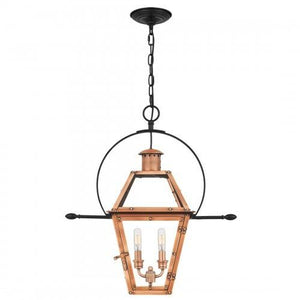 Quoizel RO1911AC Rue De Royal Outdoor hanging 2 light aged copper Outdoor Lantern