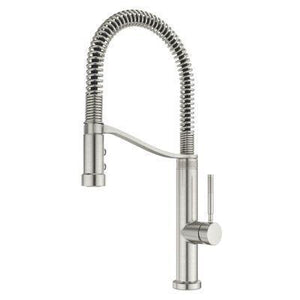 Bruton Culinary 1-Handle Pull-Down Kitchen Faucet in Stainless Steel