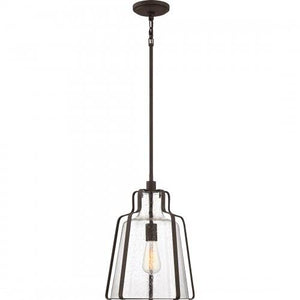 Quoizel QF5228RK Haverford Pendant 1 light rustic black Pendant