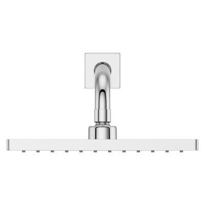 Pfister Polished Chrome 10 In. Square Showerhead, Arm and Flange