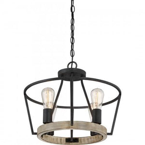 Quoizel BRT1717GK Brockton 4 light semi flush grey ash Semi-Flush Mount