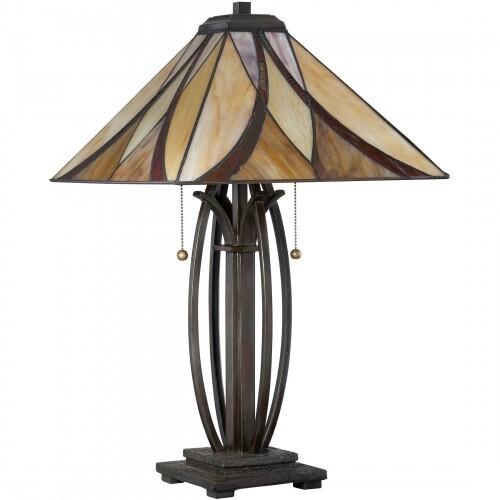 Quoizel TF1180TVA Asheville Table lamp tiffany vlnt brnz Table Lamp