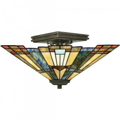 Quoizel TFIK1714VA Inglenook Semi flush tif  vltn brnz Semi-Flush Mount