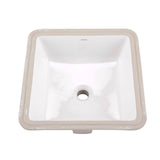 Gerber G0013710 White Wicker Park Square Undercounter Bathroom Sink